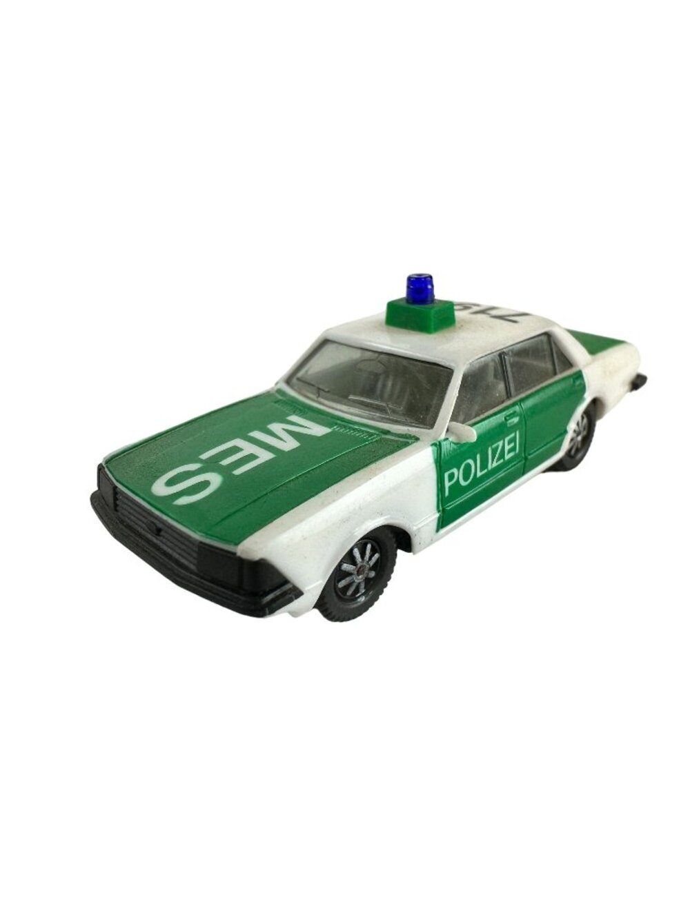 Vintage Wiking Plastic Ford Granada Ghia Polizei Car Green & White